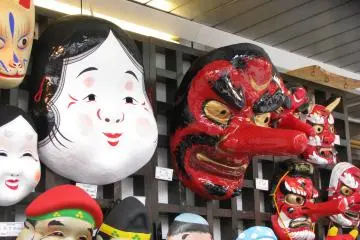 Souvenir festival masks