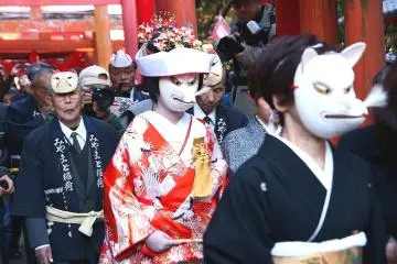 Kitsune-bi Matsuri wedding 