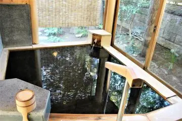 The private bath is available especially for families with little children