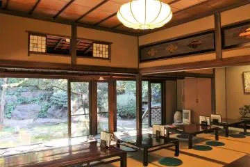 The garden, part of the building and furniture were actually used by the owner