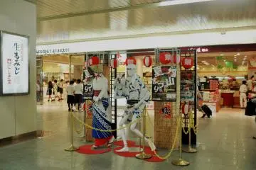 Advertisement placed inside the station