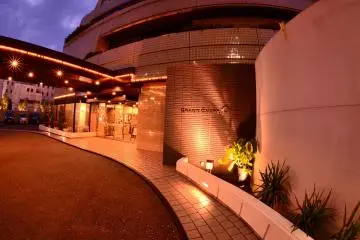 Near the hotel entrance