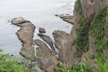 The rocky coast of Enoshima
