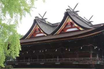 Le bâtiment principal du sanctuaire Kibitsu