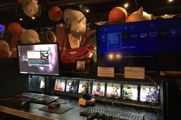 How about a spot of gaming while you wait for food?
