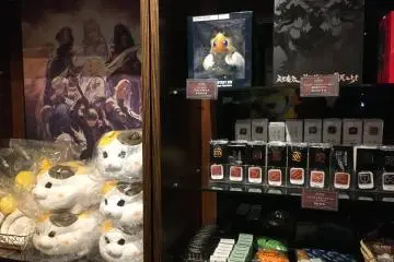 What trip to a cafe is complete without a visit to a gift shop?
