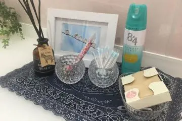 Toilet amenities.