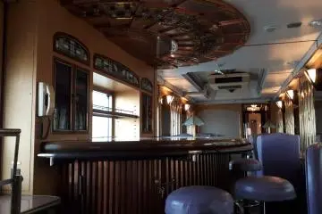 Lounge car drinks bar