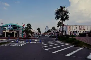 Marina Hop is located in Kannon, on Hiroshima Bay, a bit far from the city center.
