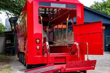 The bus is wheelchair accesible. 