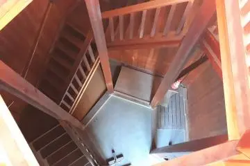 Interior view of the floor from the top observation deck