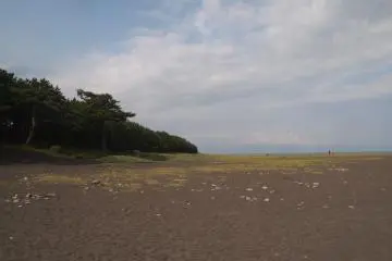 Today, we could see Mount Fuji just faintly through the clouds