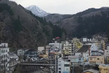 A captivating onsen town atmosphere