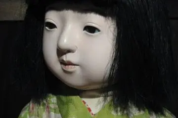 Antique doll at a gallery in Kyoto