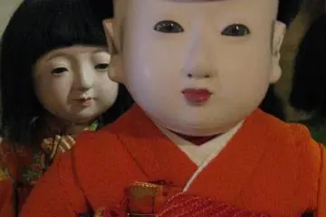 Antique doll at a gallery in Kyoto