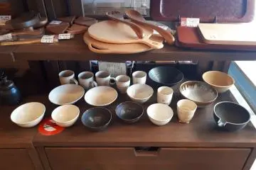 Some of the many local goods available