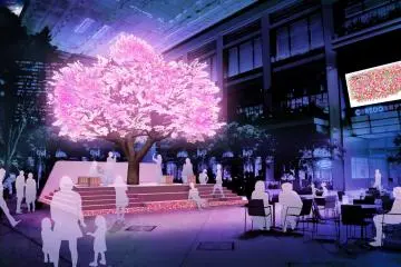 Tree of Light (image). Approximately 100,000 LED lights will glitter in this installation from March 16 to 31.