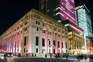 Sakura Light Up Mitsui Main Bldg + Mitsui Tower