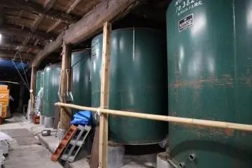 Storage tanks inside Hirose Shoten