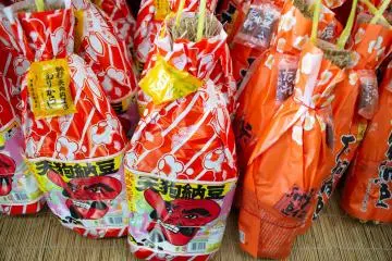 Tengu Natto shop logo and products