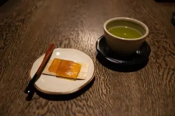 Welcome refreshment at Satoumitei