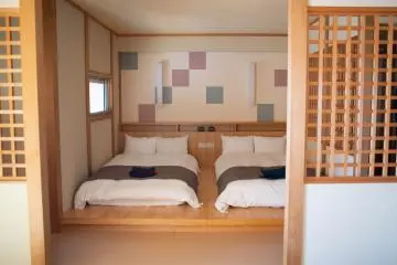 Japanese room at the Oarai Hotel