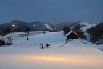 Night skiing