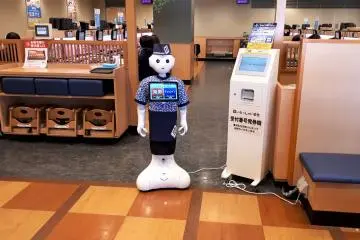 Robot greeting