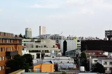 <p>La vista desde el &uacute;ltimo piso del Azabu Court</p>