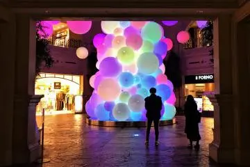 History Garage is accessed through Venus Fort, whose fantasy of colours are a nod to TeamLab nearby