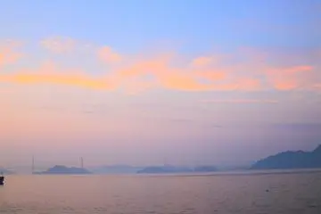 The evening view of the Seto Island Sea