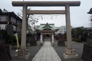 Torii gate entrance to the shrine