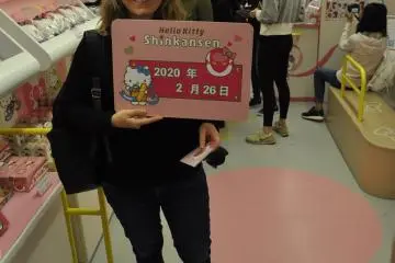 Hello Kitty Shinkansen: dated card to commemorate your photos