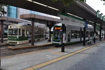 Modern Hiroshima streetcar