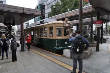 Vintage Hiroshima streetcar