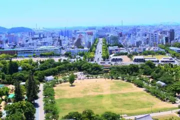 The great view from the Himeji Castle