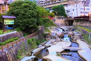 The river at Arima hotspring
