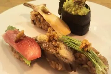 Vegan friendly sushi at KiboKo, Tokyo