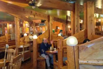 Rustic interior of Cafe OB in Shin-Yurigaoka