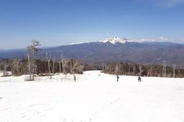 On the east course at Ciao going down, the central range in the distance