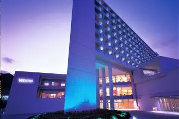 The soaring architectural features of this beautiful island resort