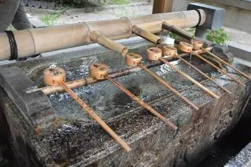 The washing area at a shrine
