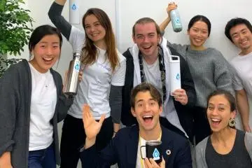 MyMizu team. (Photo: <a href="https://www.socialinnovationjapan.com" target="_blank" rel="noreferrer noopener nofollow">Social Innovation Japan</a>)