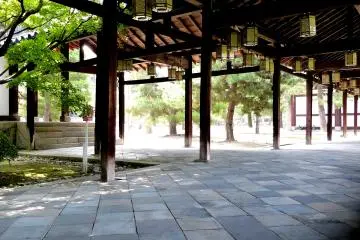 Beautiful cloister connecting important buildings