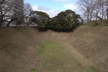Forgotten old castle moat