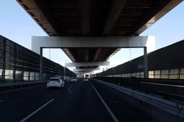 Multi level roads make the most of rare space in Japan.