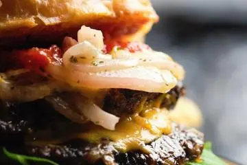 Close up of the Superior Burger