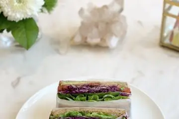 Colorful veggies make for a wonderful sandwich! (Photo: Vegan Cafe by Love - Used with Permission)