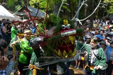 Snake on its way to the Mizunomi