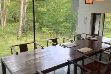 One of the larger private dining spaces